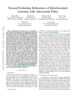 Toward Evaluating Robustness of Reinforcement Learning with Adversarial
  Policy