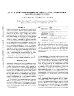 An Asynchronous Updating Reinforcement Learning Framework for
  Task-oriented Dialog System