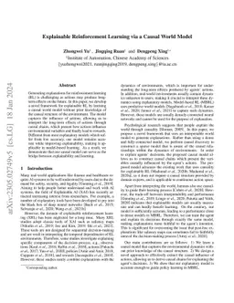 Explainable Reinforcement Learning via a Causal World Model