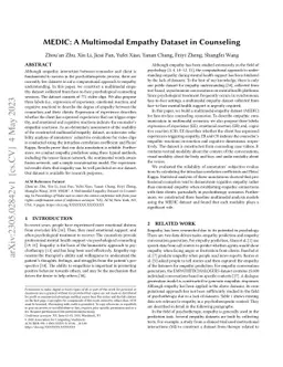 MEDIC: A Multimodal Empathy Dataset in Counseling