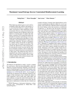 Maximum Causal Entropy Inverse Constrained Reinforcement Learning