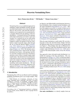 Piecewise Normalizing Flows