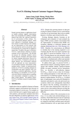 NatCS: Eliciting Natural Customer Support Dialogues