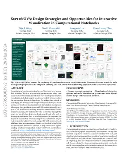 SuperNOVA: Design Strategies and Opportunities for Interactive
  Visualization in Computational Notebooks