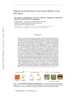 Personalize Segment Anything Model with One Shot