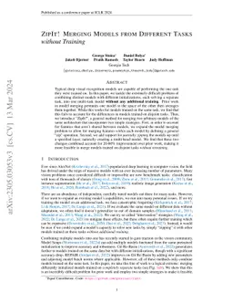 ZipIt! Merging Models from Different Tasks without Training