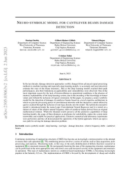 Neuro-symbolic model for cantilever beams damage detection