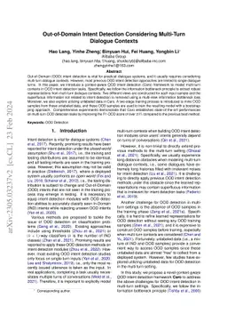 Out-of-Domain Intent Detection Considering Multi-Turn Dialogue Contexts