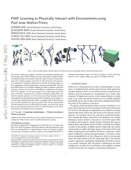 PMP: Learning to Physically Interact with Environments using Part-wise
  Motion Priors