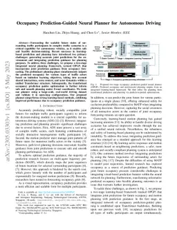 Occupancy Prediction-Guided Neural Planner for Autonomous Driving