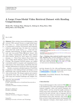 A Large Cross-Modal Video Retrieval Dataset with Reading Comprehension