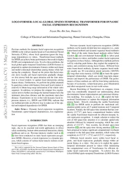 LOGO-Former: Local-Global Spatio-Temporal Transformer for Dynamic Facial
  Expression Recognition