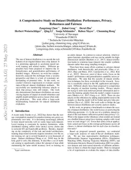 A Comprehensive Study on Dataset Distillation: Performance, Privacy,
  Robustness and Fairness
