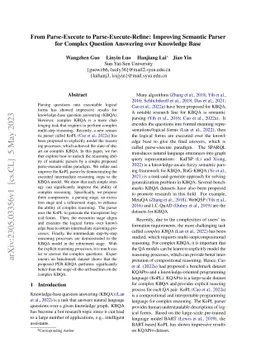 From Parse-Execute to Parse-Execute-Refine: Improving Semantic Parser
  for Complex Question Answering over Knowledge Base