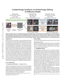 Guided Image Synthesis via Initial Image Editing in Diffusion Model