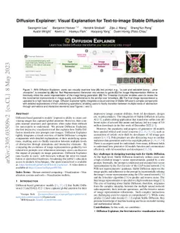 Diffusion Explainer: Visual Explanation for Text-to-image Stable
  Diffusion