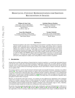 High-Level Context Representation for Emotion Recognition in Images