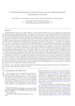 A multimodal dynamical variational autoencoder for audiovisual speech
  representation learning