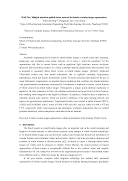 MAF-Net: Multiple attention-guided fusion network for fundus vascular
  image segmentation