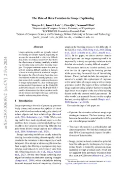 The Role of Data Curation in Image Captioning