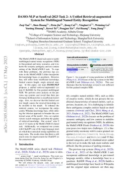 DAMO-NLP at SemEval-2023 Task 2: A Unified Retrieval-augmented System
  for Multilingual Named Entity Recognition