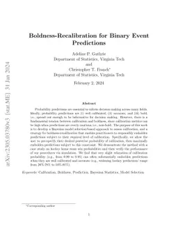 Boldness-Recalibration for Binary Event Predictions