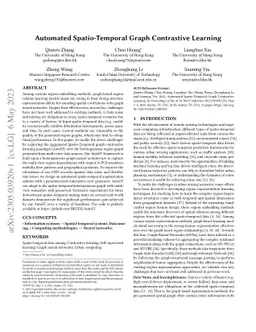 Automated Spatio-Temporal Graph Contrastive Learning
