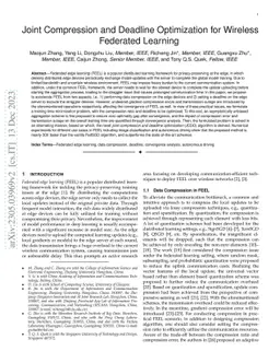 Joint Compression and Deadline Optimization for Wireless Federated
  Learning