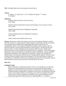 Embedding bifurcations into pneumatic artificial muscle