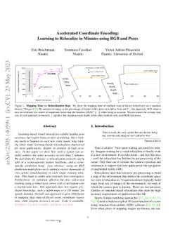 Accelerated Coordinate Encoding: Learning to Relocalize in Minutes using
  RGB and Poses