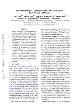 Out-of-Distribution Generalization in Text Classification: Past,
  Present, and Future