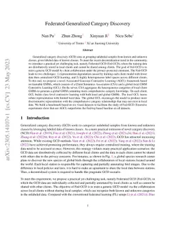 Federated Generalized Category Discovery