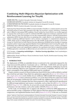 Combining Multi-Objective Bayesian Optimization with Reinforcement Learning for TinyML