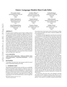 GrACE: Generation using Associated Code Edits