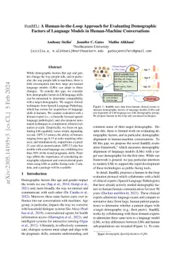HumBEL: A Human-in-the-Loop Approach for Evaluating Demographic Factors
  of Language Models in Human-Machine Conversations