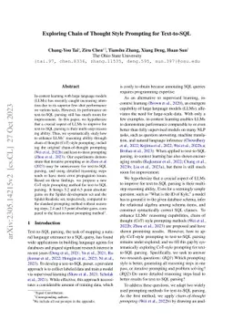 Exploring Chain-of-Thought Style Prompting for Text-to-SQL