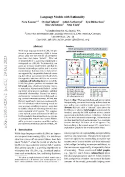 Language Models with Rationality