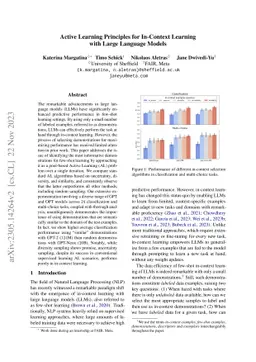 Active Learning Principles for In-Context Learning with Large Language
  Models