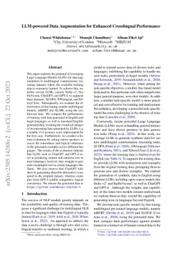 LLM-powered Data Augmentation for Enhanced Cross-lingual Performance