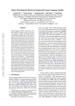 Query Rewriting for Retrieval-Augmented Large Language Models