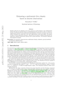 Estimating a multivariate Lévy density based on discrete observations