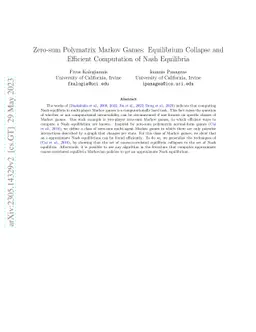 Zero-sum Polymatrix Markov Games: Equilibrium Collapse and Efficient
  Computation of Nash Equilibria
