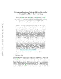 Prompting Language-Informed Distribution for Compositional Zero-Shot
  Learning