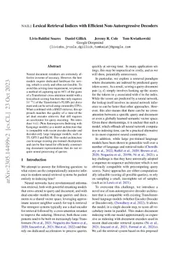 NAIL: Lexical Retrieval Indices with Efficient Non-Autoregressive
  Decoders