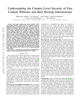Understanding the Country-Level Security of Free Content Websites and
  their Hosting Infrastructure