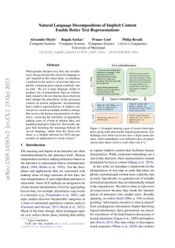 Natural Language Decompositions of Implicit Content Enable Better Text Representations