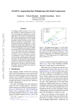 PruMUX: Augmenting Data Multiplexing with Model Compression