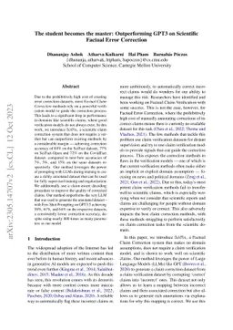 SciFix: Outperforming GPT3 on Scientific Factual Error Correction