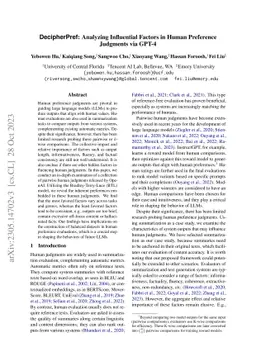 DecipherPref: Analyzing Influential Factors in Human Preference
  Judgments via GPT-4