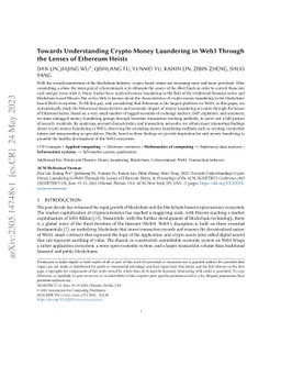 Towards Understanding Crypto Money Laundering in Web3 Through the Lenses
  of Ethereum Heists
